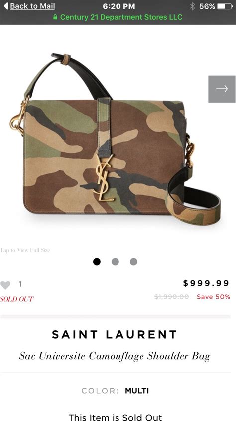 ysl camo bag|vintage YSL purses for women.